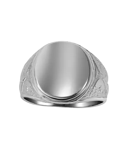 anillo de plata para hombre sello centurion vista frontal