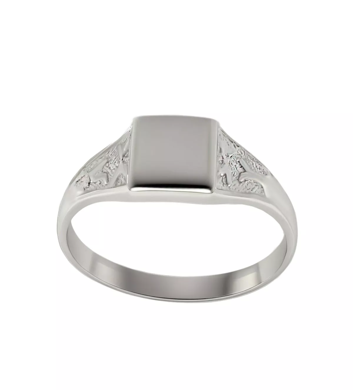 Anillo de plata sello KDT "Nisson" anillo de plata tipo sello para KDT o mujer