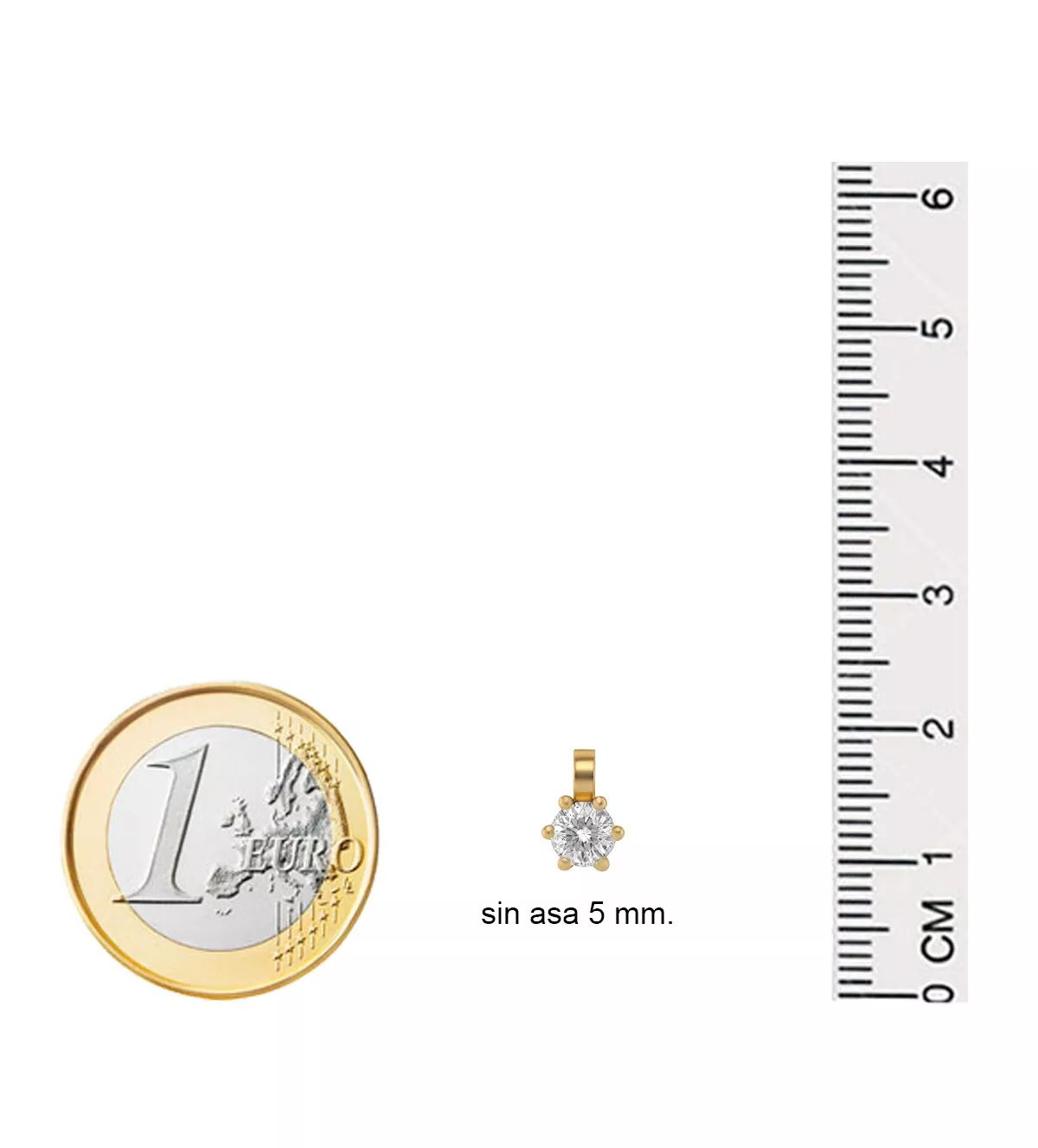 Colgante de oro con diamante "ERA6" Colgante de oro con diamante "ERA6" - Imagen 5