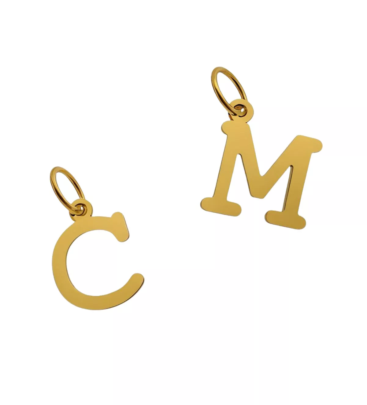 Colgante de oro amarillo inicial a elegir Colgante de oro inicial 296_9KM51813