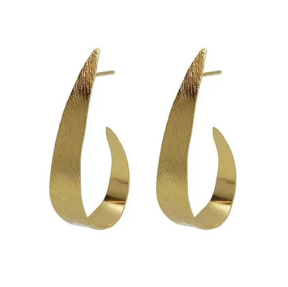 Pendientes de plata Victoria Cruz A5012-DT-HT Pendientes de plata chapada en oro Victoria Cruz A5012-DT