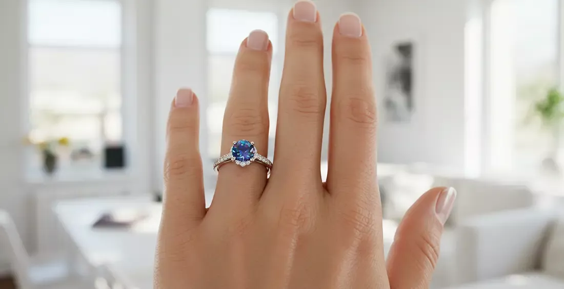 Anillos de Compromiso con Piedras de Colores Tendencias y Significados 3