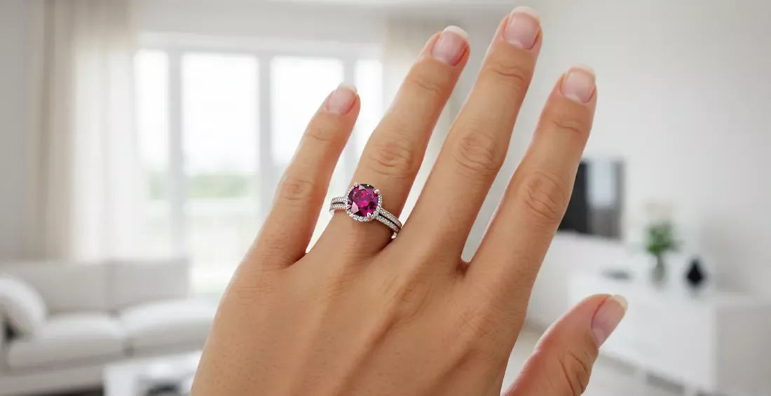 Anillos de Compromiso con Piedras de Colores Tendencias y Significados 4