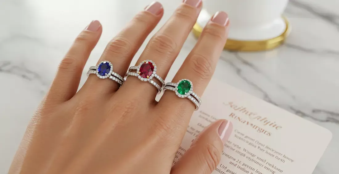 Anillos de Compromiso con Piedras de Colores Tendencias y Significados 5