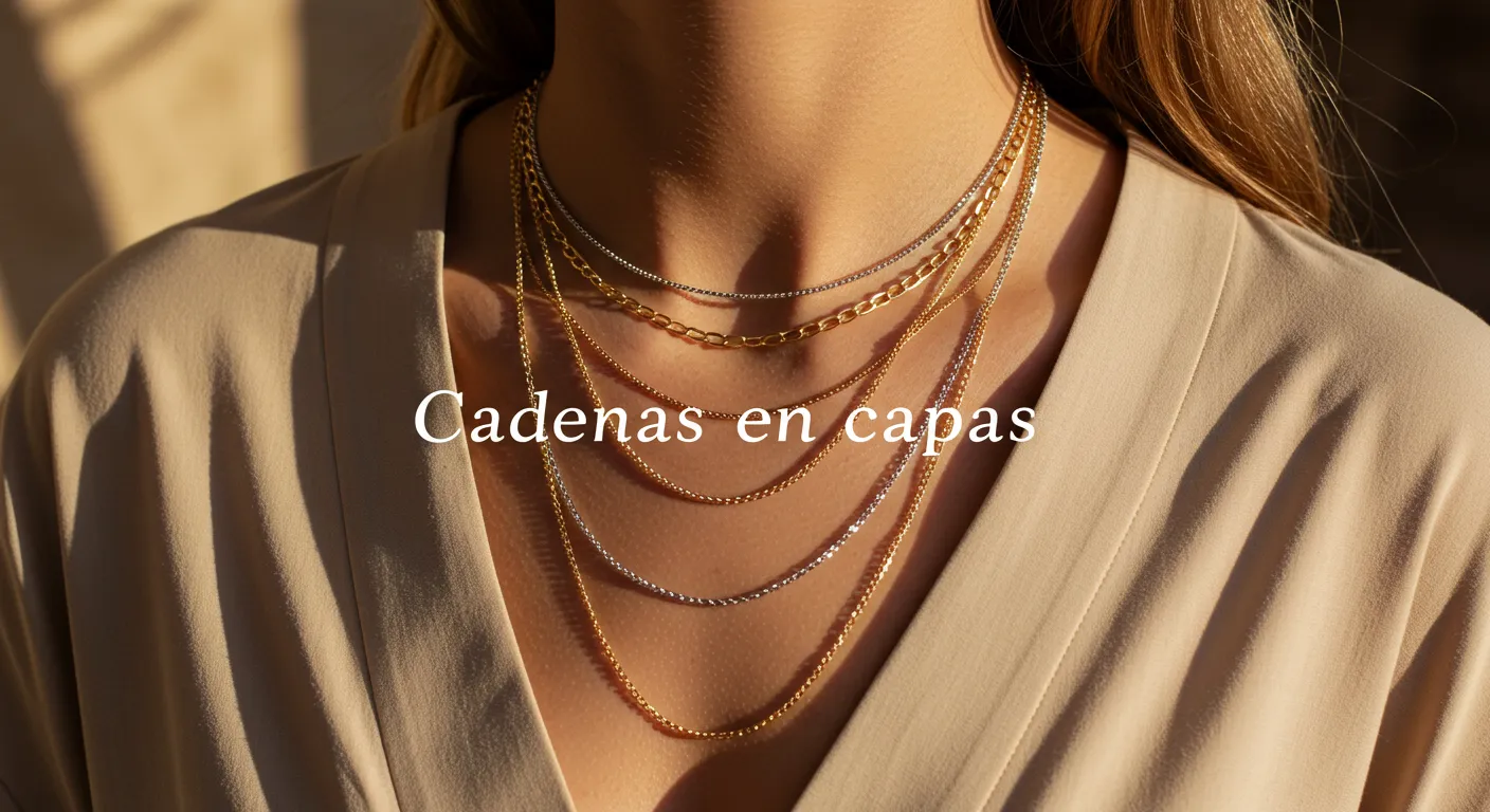 Cadenas en capas el arte de llevarlas con elegancia y sin esfuerzo