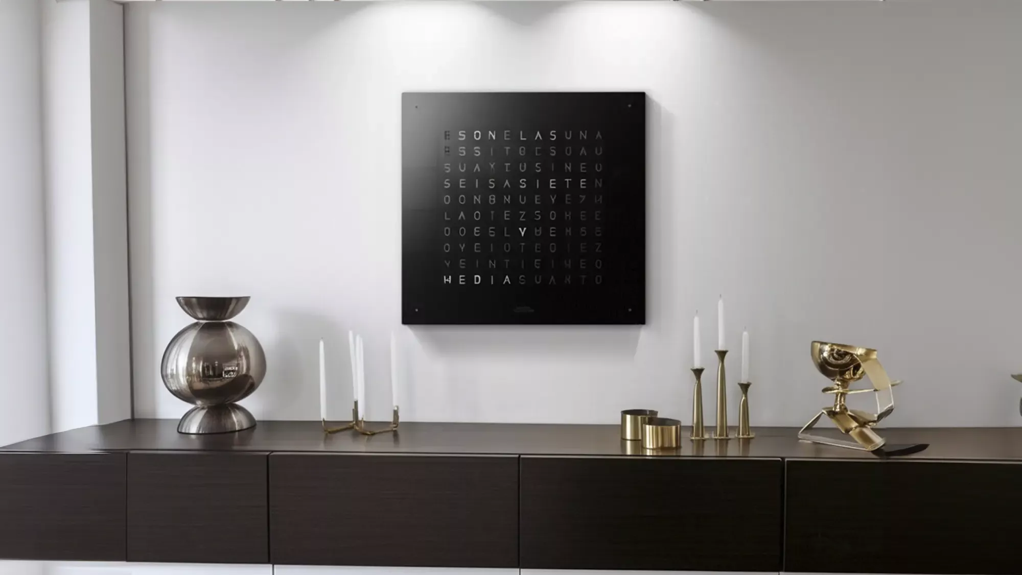 QLOCKTWO Stainless Steeldesct