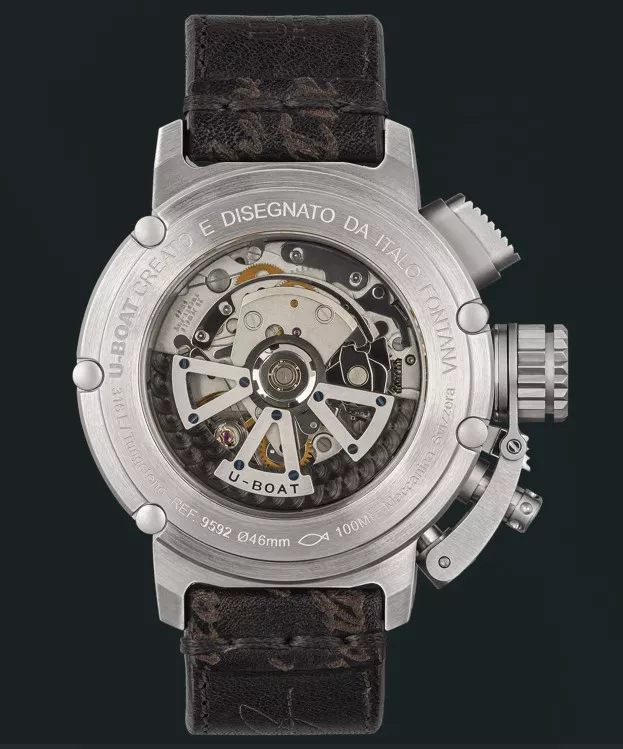 Reloj U-Boat CHIMERA CHRONO SS NERO 9592 trasera