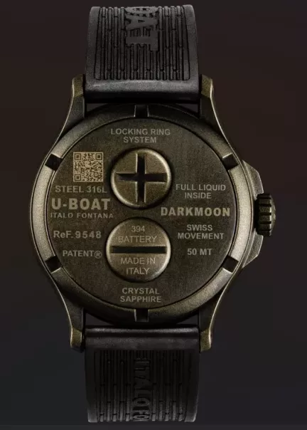 Reloj U-Boat DARKMOON 44MM BK BROWN VINTAGE 9548 trasera2