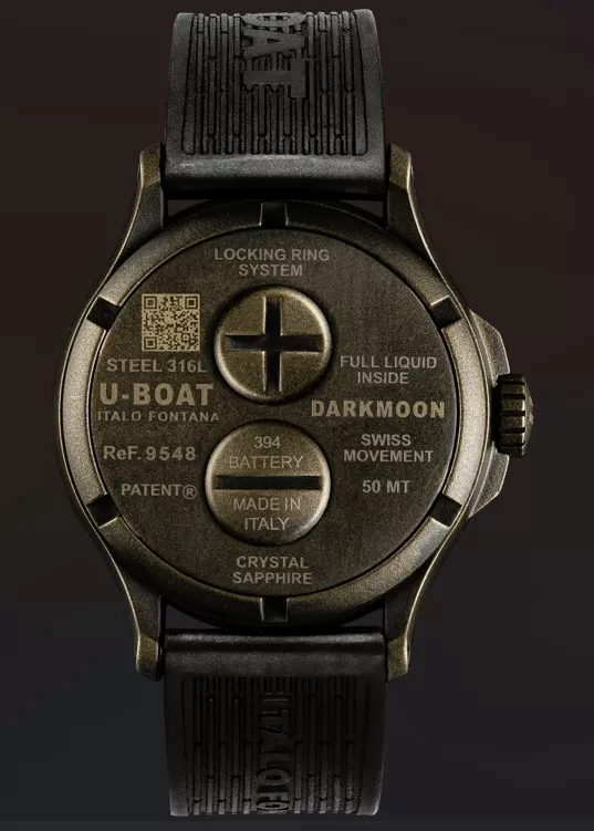 Reloj U-Boat DARKMOON 44MM BK BROWN VINTAGE 9548 trasera2