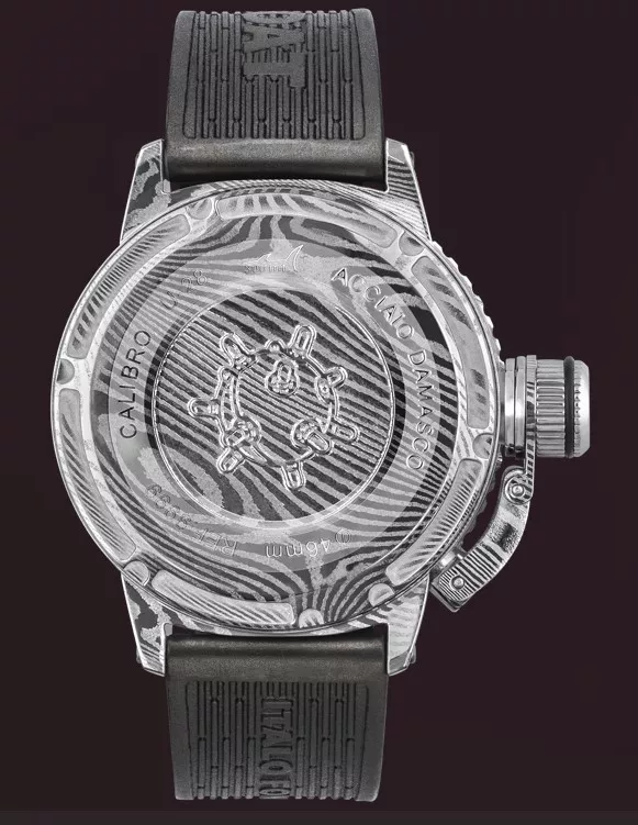 Reloj U-Boat SOMMERSO DAMASCO 9999 trasera