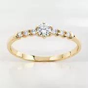 Anillos de compromiso oro amarillo