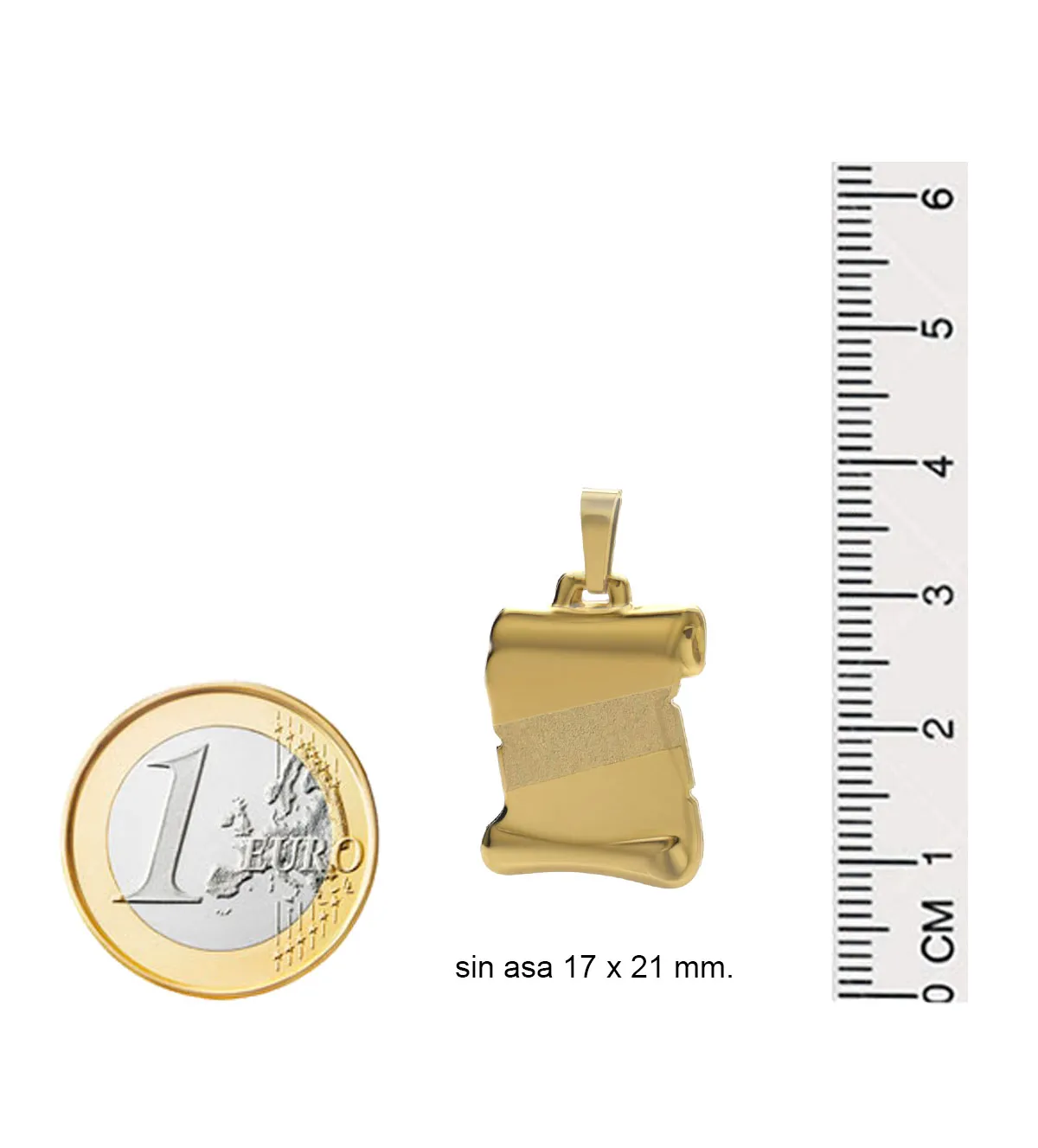 Chapa de identidad de oro 036_BB_25I2 chapa de identidad de oro pergamino foto con medidas