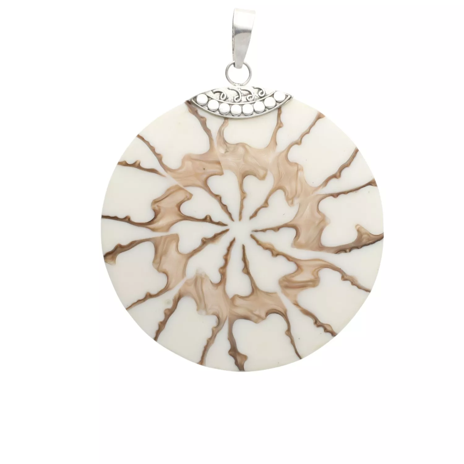 Colgante de plata y resina 297_825938 colgante de plata y resina tonos sepia