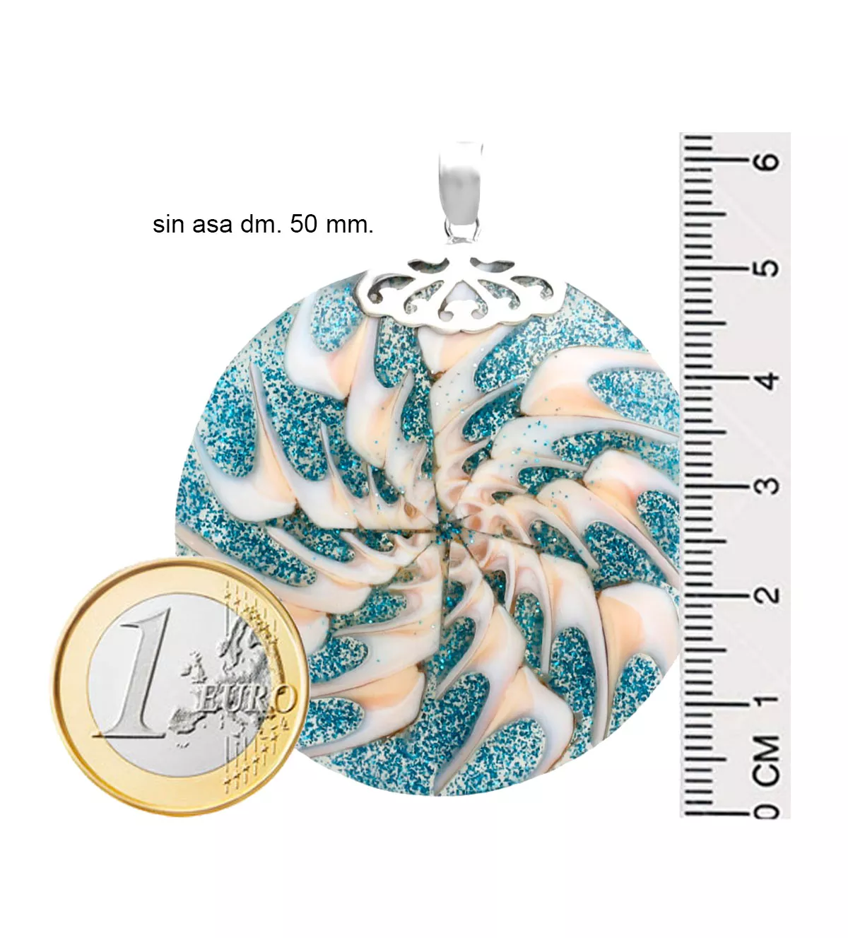 Colgante de plata y resina 297_826627 colgante de plata y resina foto medidas