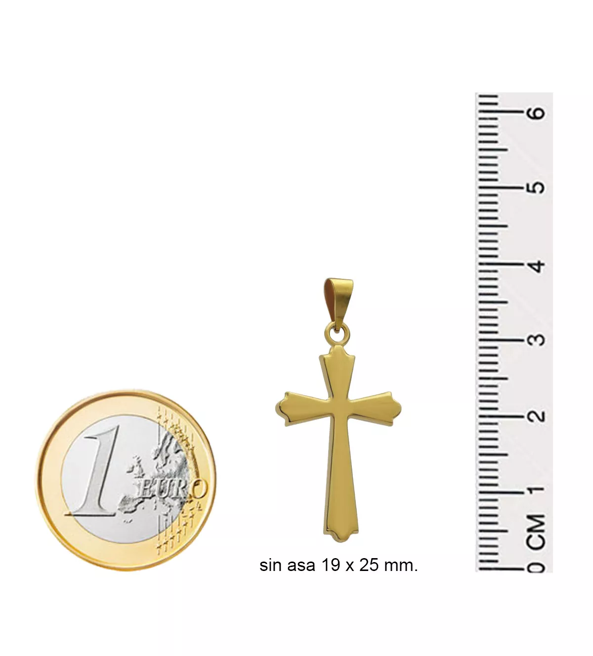 Cruz de oro 18K TRILOBULADA lisa 036_BB_25X19 cruz de oro amarillo 18 ktes vista medidas