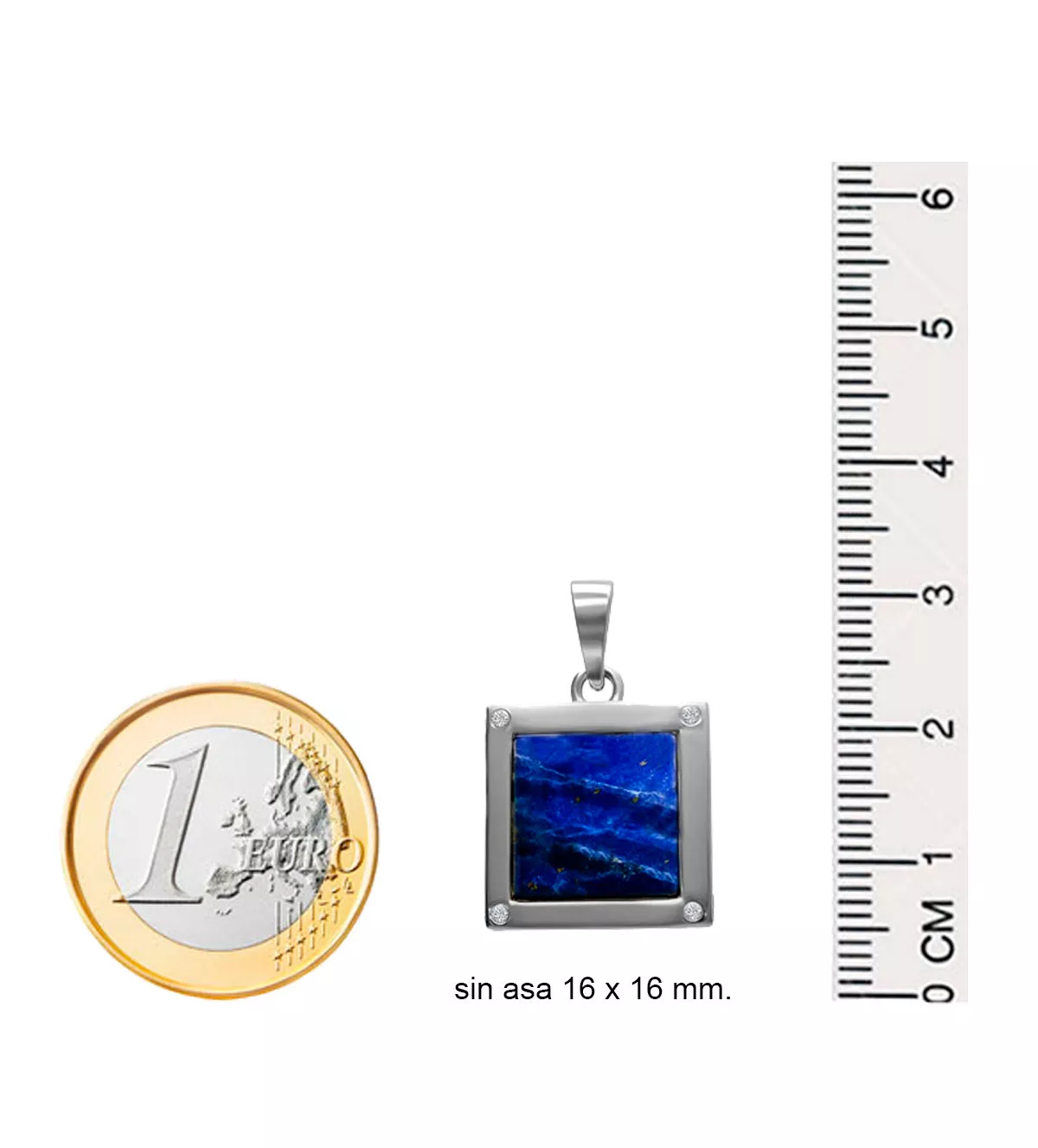 Colgante de oro blanco 18 kt "LEGADO AZUL" gemelos de oro blanco con lapislazuli y diamantes 036_BB_25F4_M