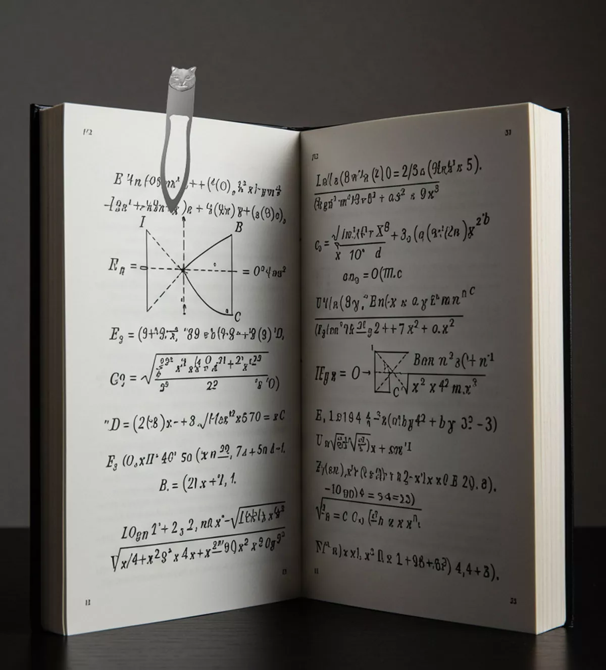 Punto de libro de plata 297_5007662 punto de libro de plata cara de gato funcional