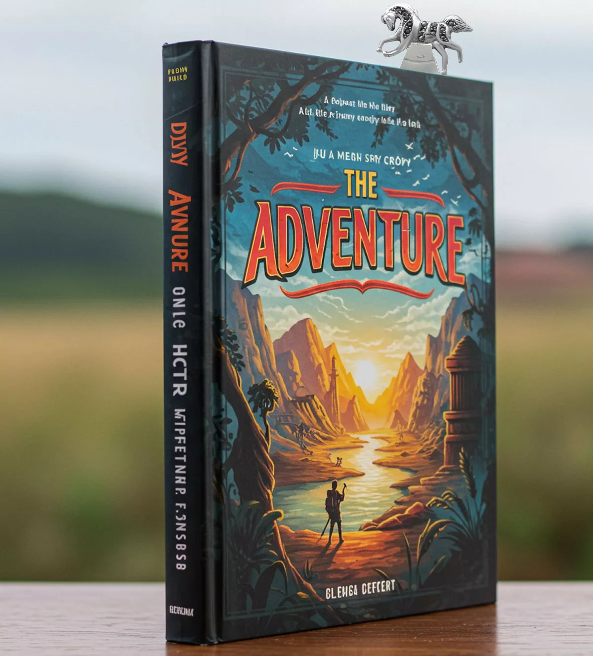 Punto de libro de plata 297_5007919 punto de libro de plata caballo con marquesitas foto muestra