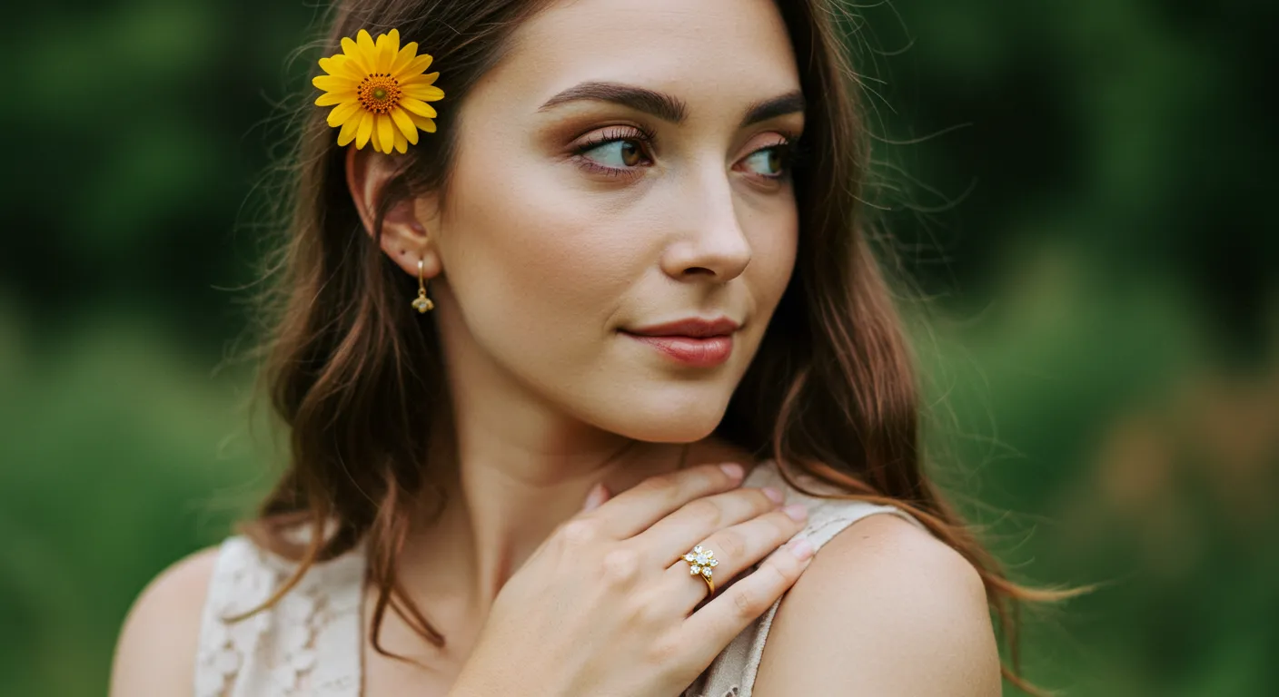 Anillos de Compromiso con Disenos Florales Naturaleza y Romance6