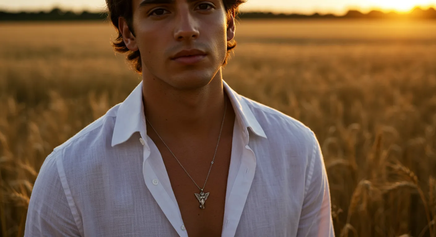 Medalla del Angel de la Guarda proteccion que se lleva al corazon 20257