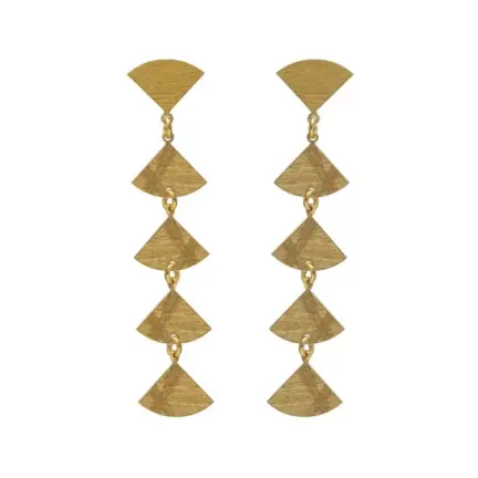 Pendientes largos triángulos en plata Noise 273_A5025-DT