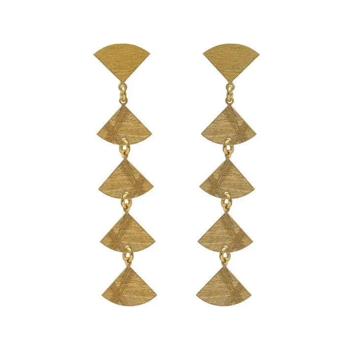 Pendientes largos triángulos en plata Noise 273_A5025-DT Pendientes largos triángulos en plata Noise 273_A5025-DT