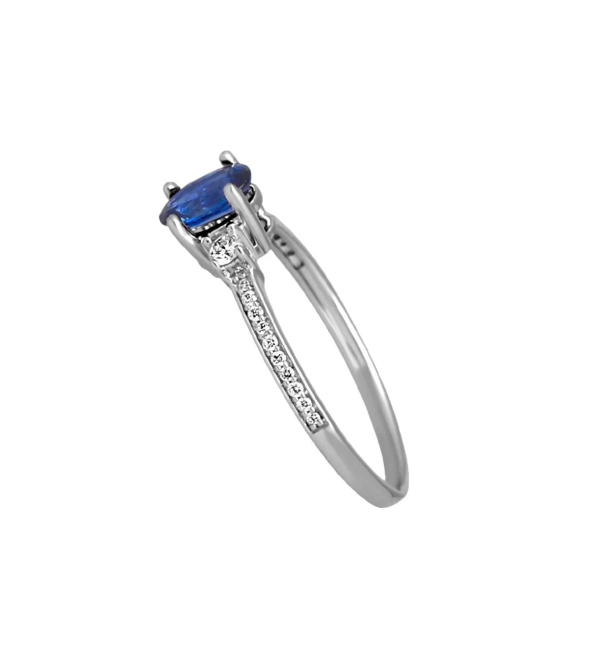 Anillo de oro blanco 18k con diamantes y zafiro oval anillo-de-oro-blanco-con-brillantes-y-zafiro-289_15010411SFZB foto toma lateral