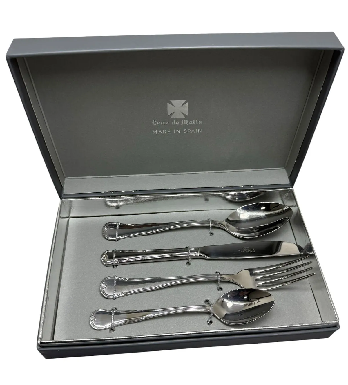 Cubiertos Comunión Acero 4500-4 cubiertos de acero para comunion 4500-4 foto en estuche