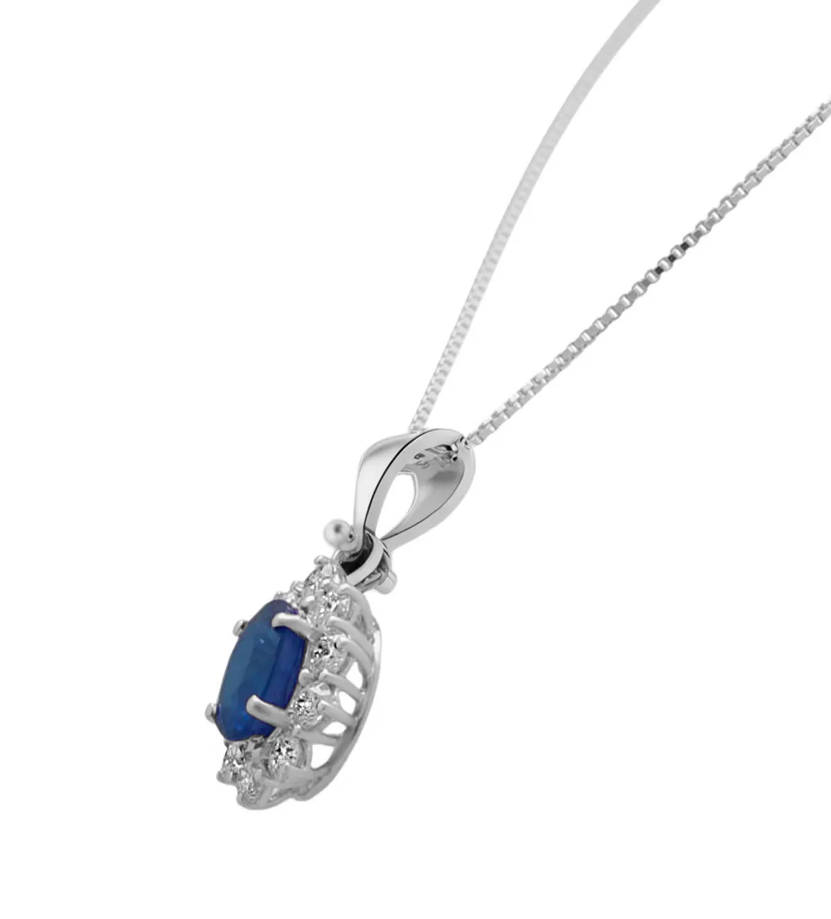 Gargantilla de oro con zafiro y diamantes 317_CIOELEGANCE-2Z gargantilla-de-oro-zafiro-brillantes-317_CIOELEGANCE-2Z toma lateral