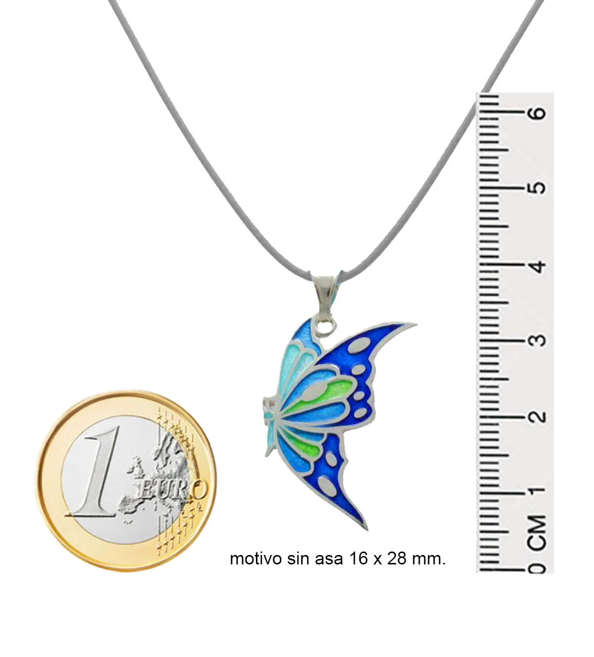 Gargantilla de plata Mariposa 226_RH181037-A gargantilla-de-plata-mariposa-esmaltes-azules-226_RH181037-A foto medidas