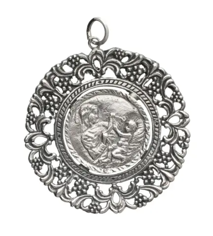 medalla de cuna de plata