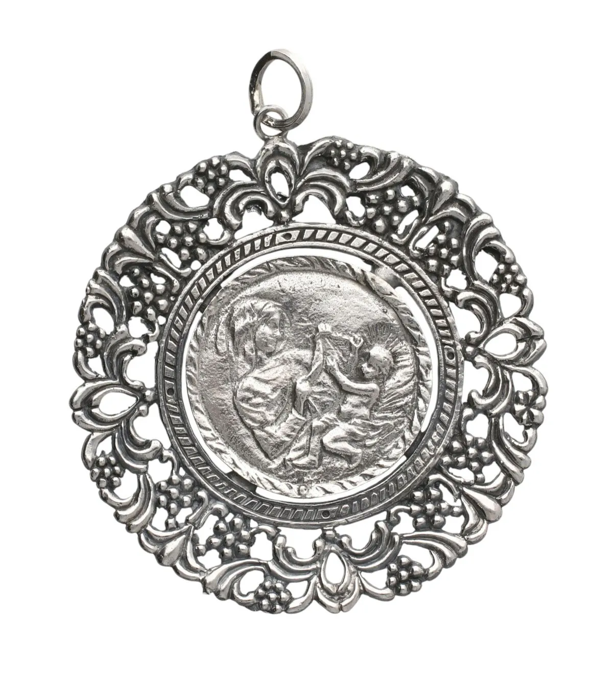 medalla de cuna de plata