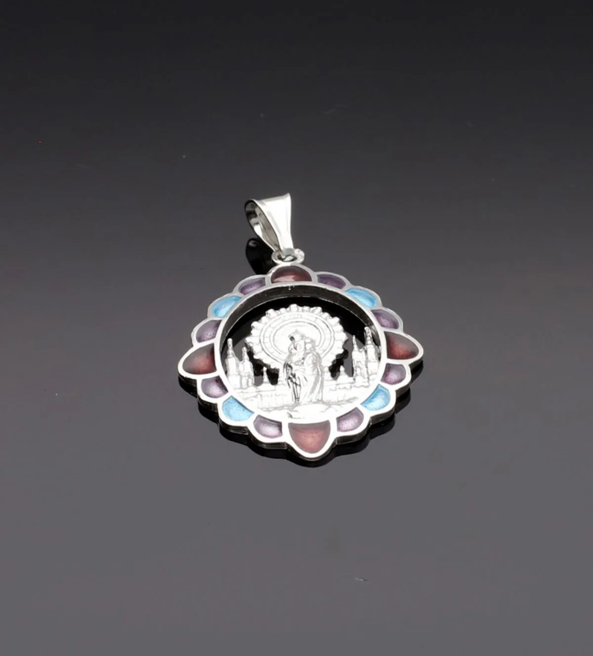 Medalla de plata Virgen del Pilar 260_VPI14 medalla-de-plata-virgen-del-pilar-226_VPI14 fondo negro sin retoque