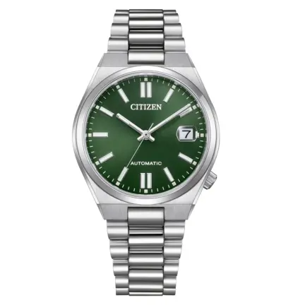 Reloj Citizen Tsuyosa automático acero esfera verde NJ0200-50X