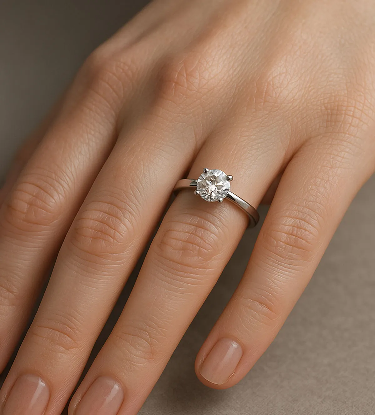 Anillo de oro blanco 18k con diamante 0,65 ct, en garra anillo-de-compromiso-oro-blanco-con-brillante-036_BB_25SB10 modelo mano