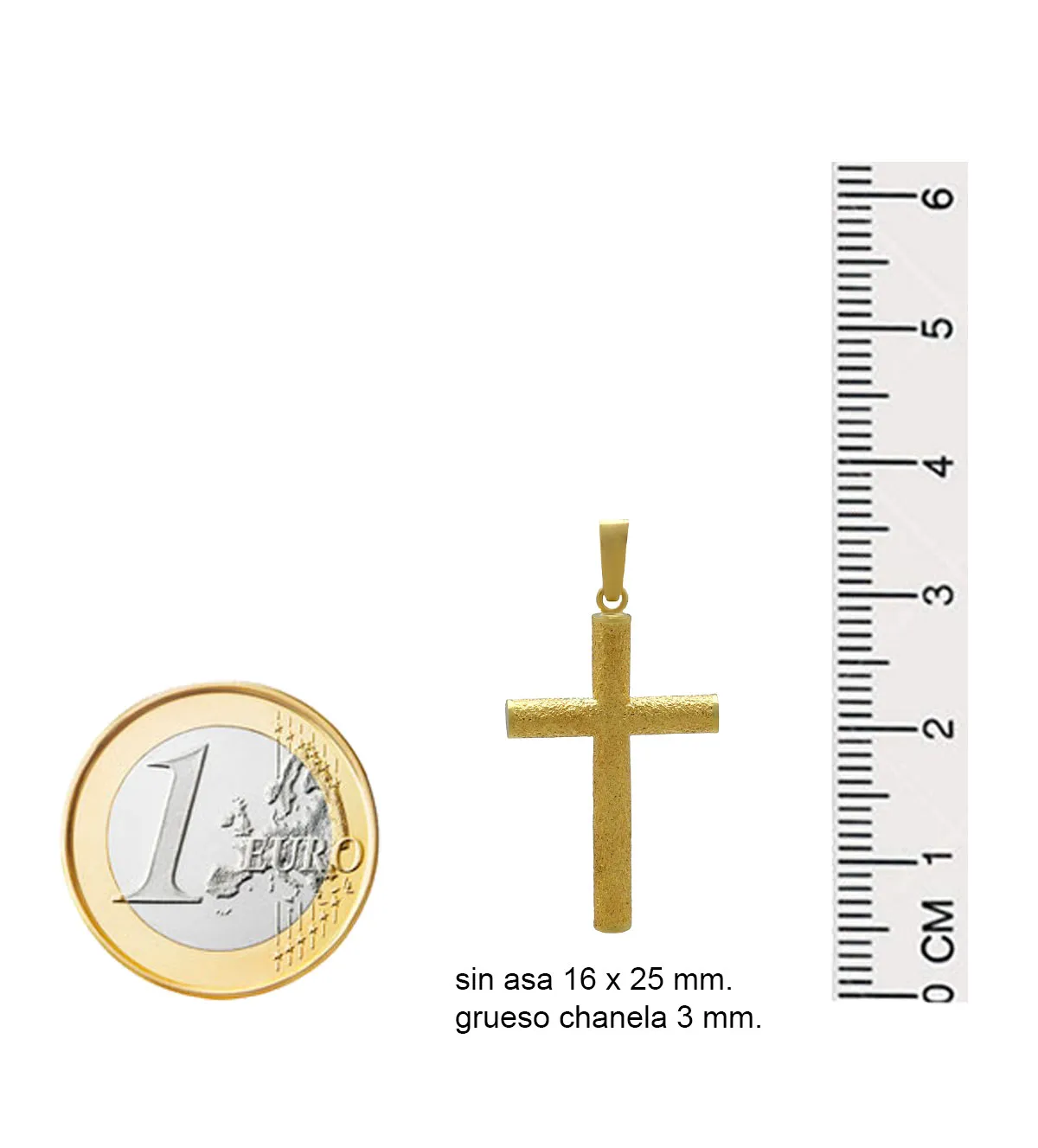 Cruz de oro amarillo 18K 036_BB_25X15 cruz-de-oro-chanela-redonda-diamantada-036_BB_25X15 medidas