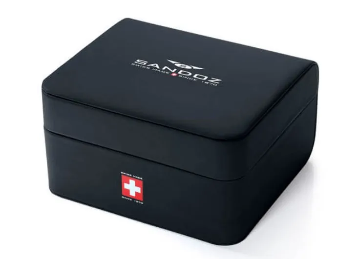 Reloj Sandoz mujer Carré chapado en oro rosa 81326-99 Estuche relojes Sandoz