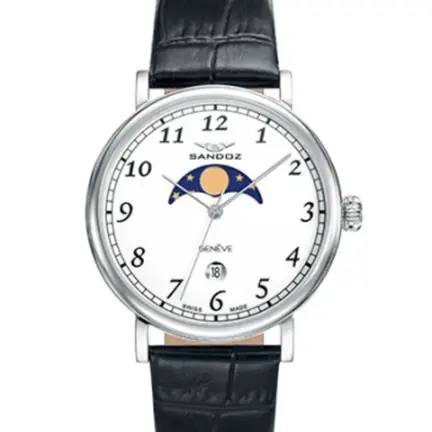 Reloj Sandoz colección Antique acero y piel 81435-05