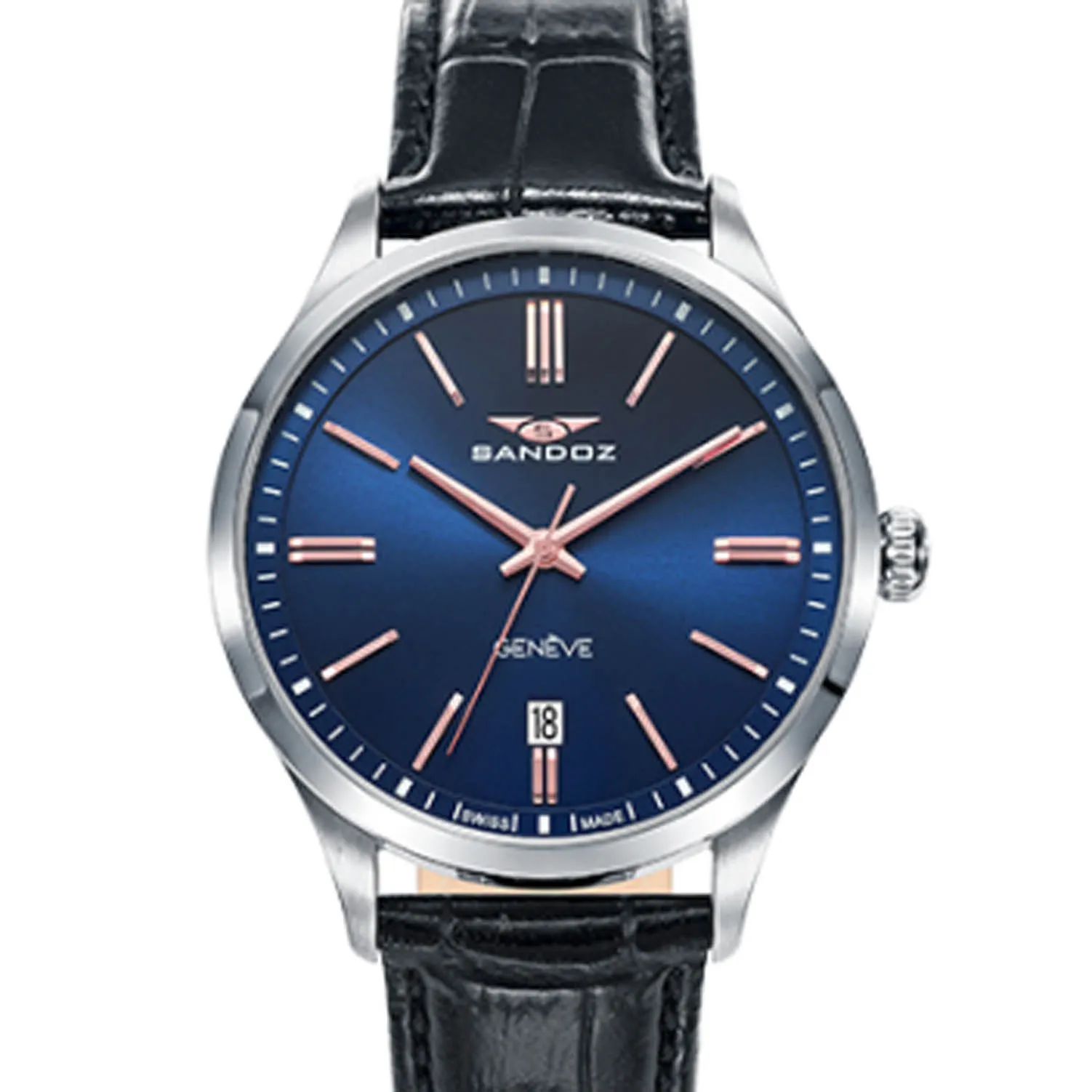 Reloj Sandoz Elegant acero y piel 81463-37 Reloj Sandoz Elegant acero y piel 81463-37