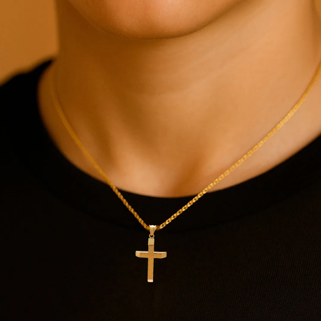 Cruz de oro 18k cantos 243_139-13523 cruz-de-oro-243_139-13523_10 modelo masculino