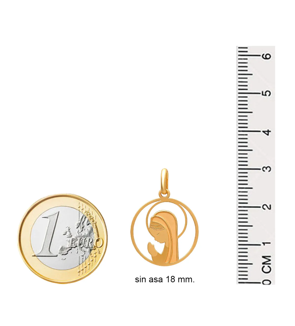 Medalla de oro 18k Virgen Niña 323_4163 medalla-de-oro-calada-323_4163 medidas
