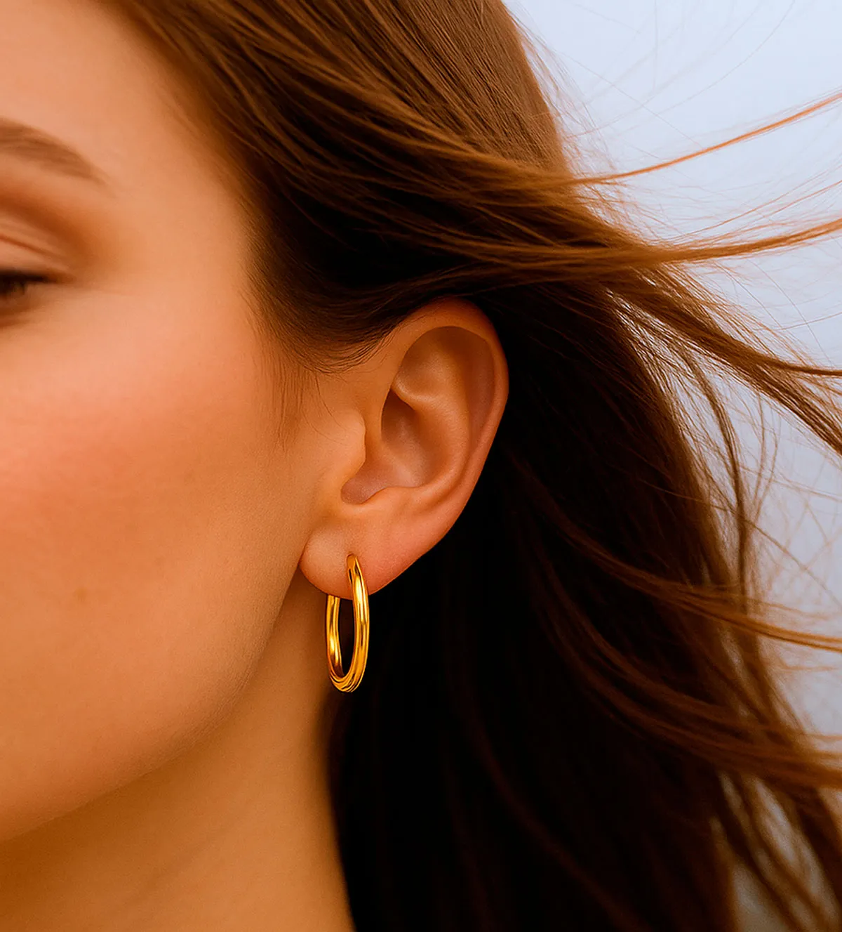 Pendientes de oro criollas ovales 243_139-03882 pendientes-de-oro-243_139-03882 modelo