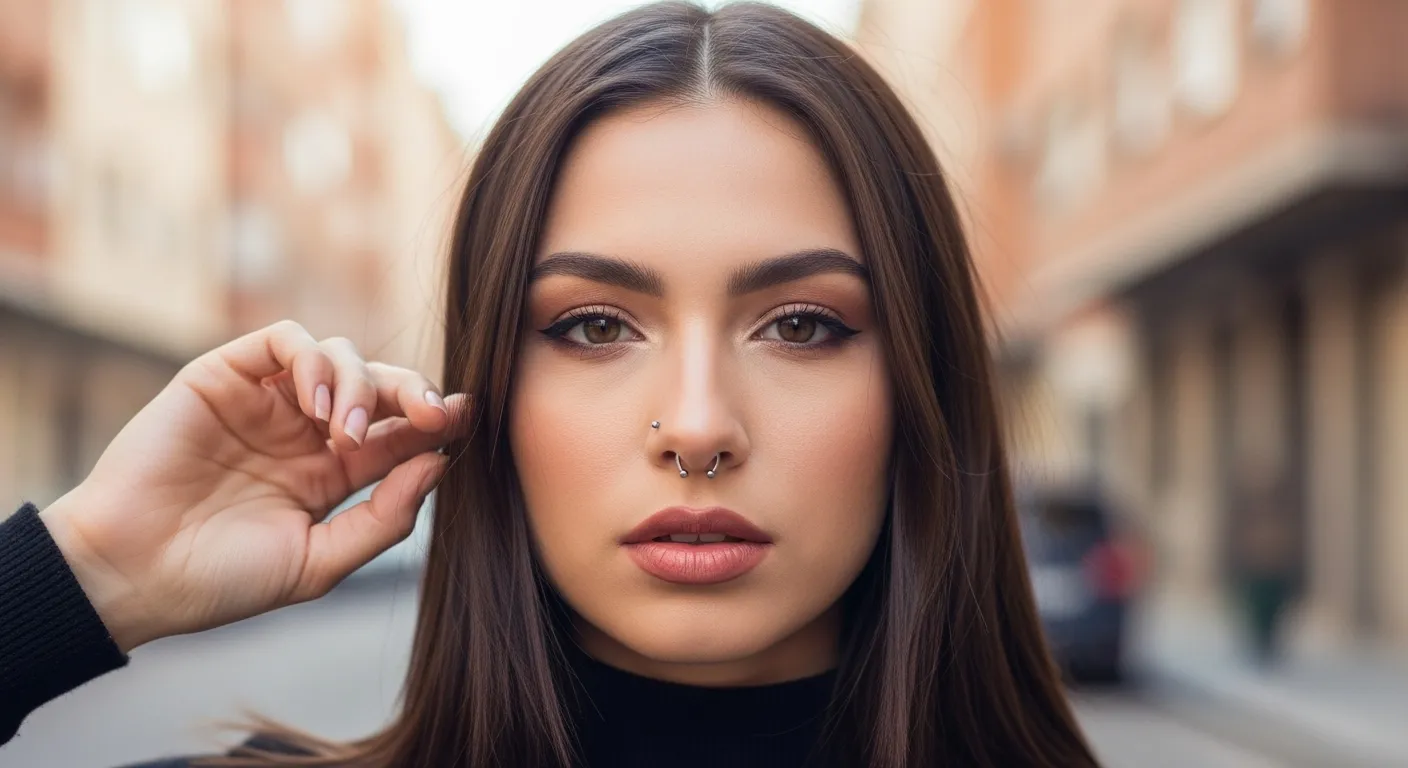 Piercing para la nariz: 5 estilos que realzan tu personalidad sin esfuerzo Piercing para la nariz4