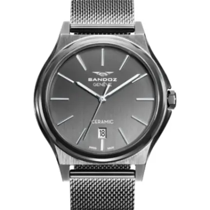 Reloj hombre Sandoz Dynamique acero pavonado 81481-57