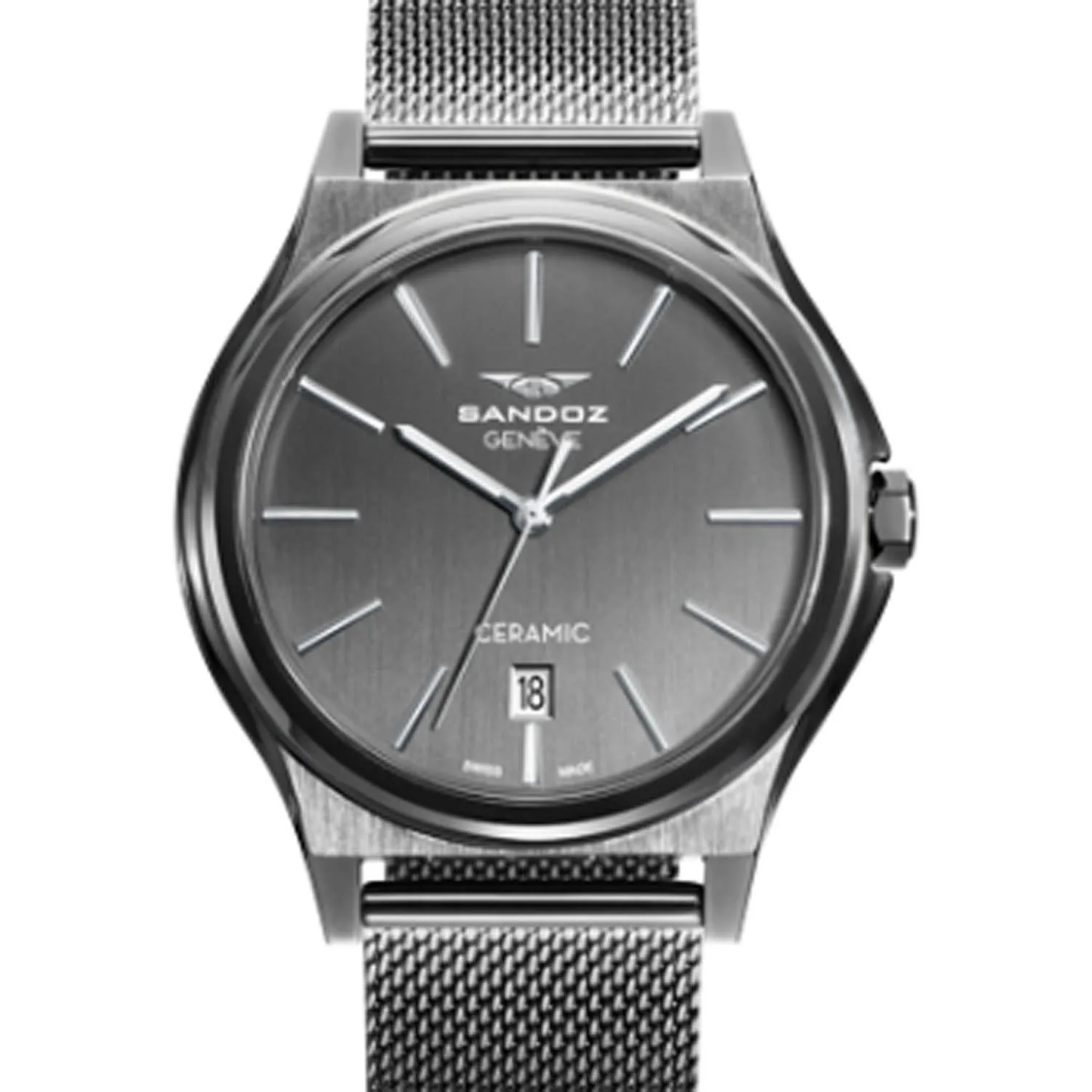 Reloj hombre Sandoz Dynamique acero pavonado 81481-57 Reloj hombre Sandoz Dynamique acero pavonado 81481-57