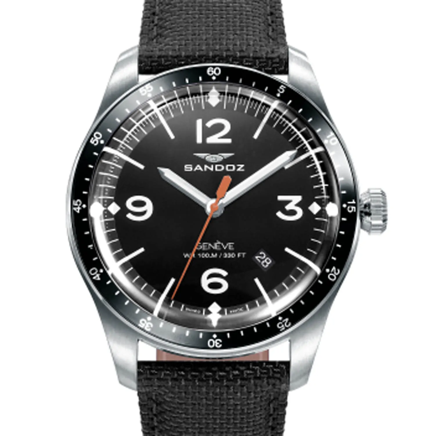 Reloj hombre Sandoz Antique acero y nylon 81499-54 Reloj hombre Sandoz Antique acero y nylon 81499-54