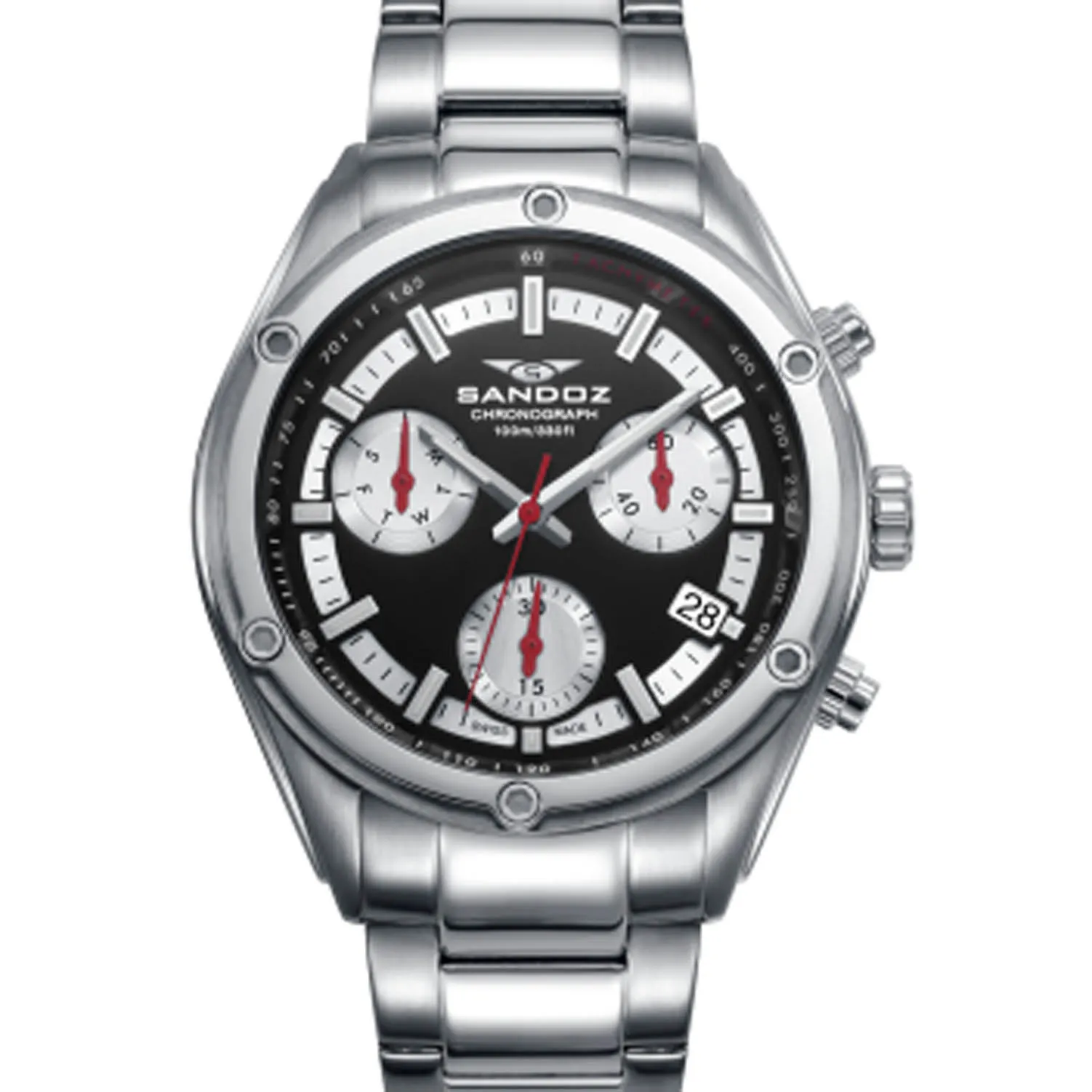 Reloj hombre Sandoz cronógrafo Sport acero 81509-57 Reloj hombre Sandoz cronógrafo Sport acero 81509-57