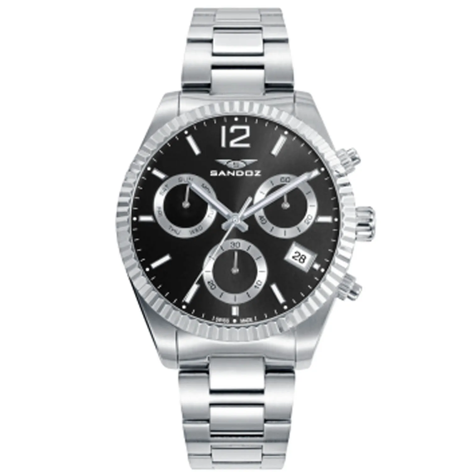 Reloj cronógrafo Sandoz acero 81527-55 Reloj cronógrafo Sandoz acero 81527-55