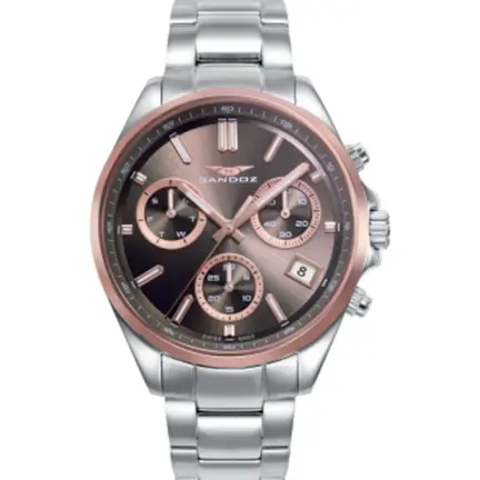 Reloj Sandoz Casual acero esfera chapada 83003-17