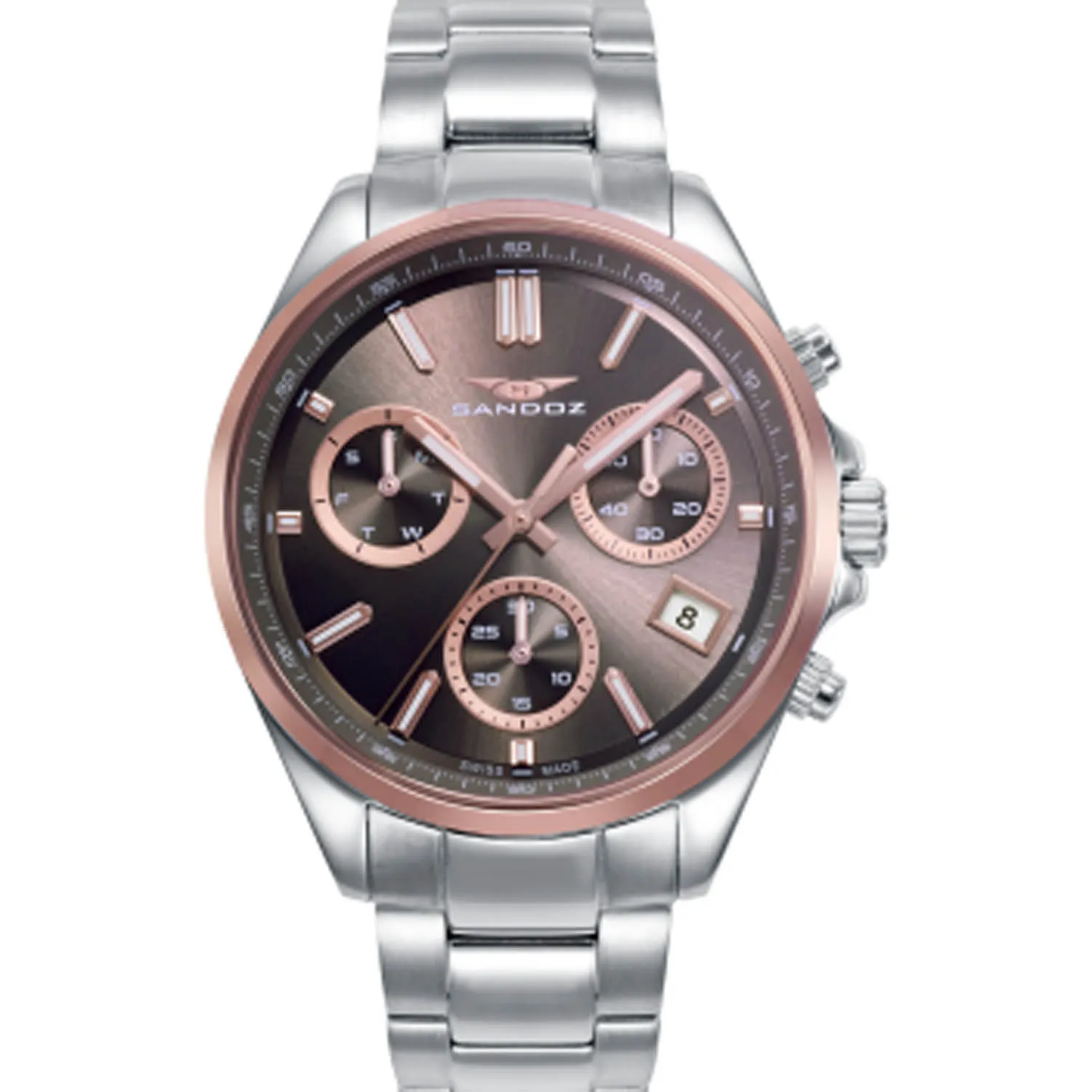 Reloj Sandoz Casual acero esfera chapada 83003-17 Reloj Sandoz Casual acero esfera chapada 83003-17
